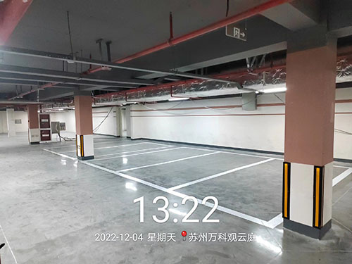 蘇州停車場劃線飛揚萬科觀云庭車庫劃線項目 蘇州停車場劃線飛揚萬科觀云庭車庫劃線項目